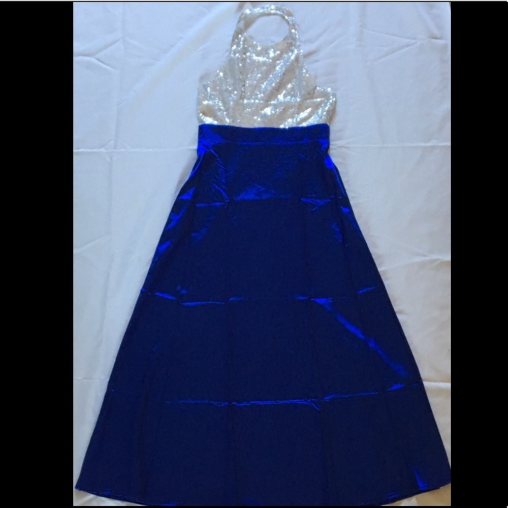 Royal Blue Ball Gown with pockets!